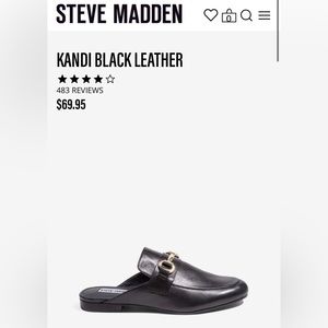 Steve Madden Women’s Slip on Black Loafer